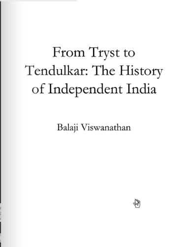 From Tryst To Tendulkar