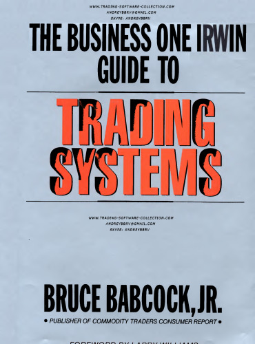 The Business One Irwin guide to Trading System