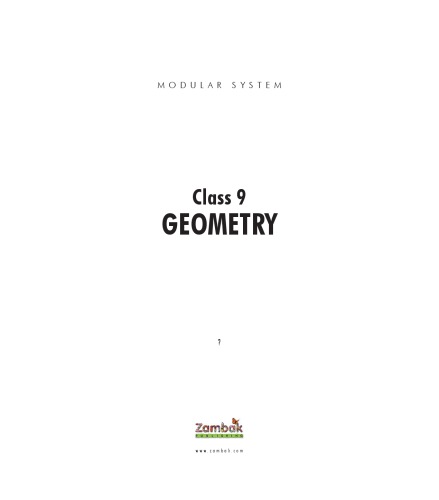 Geometry Class 9 (Zambak)