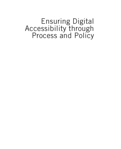 Ensuring Digital Accessibility through Process and Policy