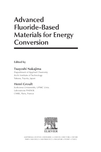 Advanced Fluoride-Based Materials for Energy Conversion