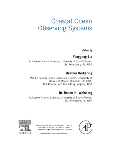 Coastal Ocean Observing Systems