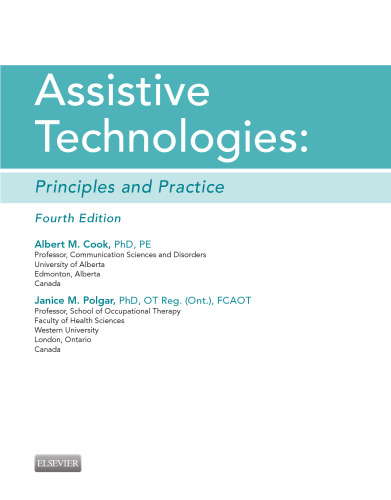 Assistive Technologies: Principles and Practice, 4e