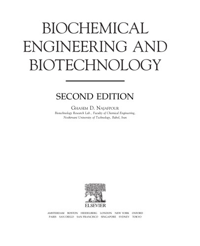 Biochemical Engineering and Biotechnology, Second Edition