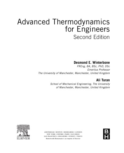 Advanced Thermodynamics for Engineers, Second Edition