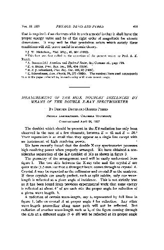 Measurement of the Mo.K Doublet Distances by Means of the Double X-Ray Spectrometer