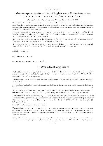 Meromorphic continuation of higher-rank Eisenstein series