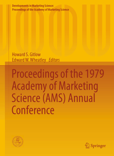 Proceedings of the 1979 Academy of Marketing Science (AMS) Annual Conference