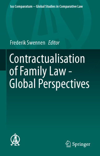 Contractualisation of Family Law - Global Perspectives
