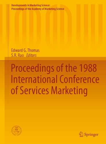 Proceedings of the 1988 International Conference of Services Marketing