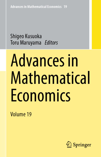 Advances in Mathematical Economics Volume 19