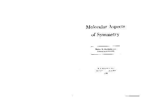 Molecular Aspects of Symmetry