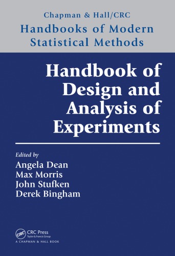 Handbook of design and analysis of experiments