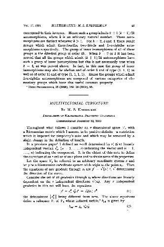 Multivectorial Curvature