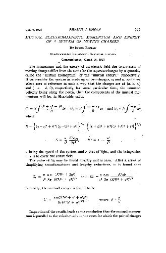 Mutual Electromagnetic Momentum and Energy of a System of Moving Charges