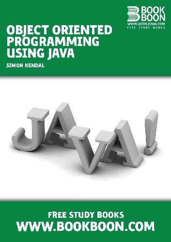 Object Oriented Programming using Java