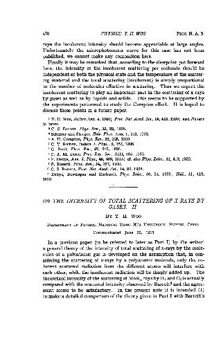 On The Intensity Of Total Scattering Of X-Rays By Gases II