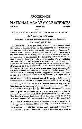 On The Scattering Of Light By Supersonic Waves