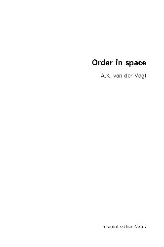 Order in space