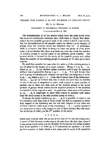 Orders For Which A Given NumberOf Groups Exist