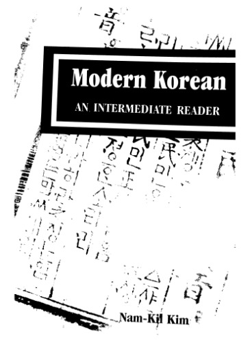 Modern Korean: An Intermediate Reader