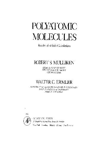 Polyatomic Molecules: Results of ab Initio Calculations