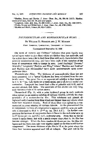 Polymolecular and Monomolecular Films