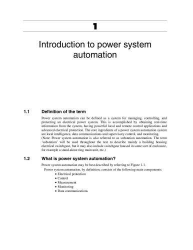 Practical Electrical Network Automation and Communication Systems