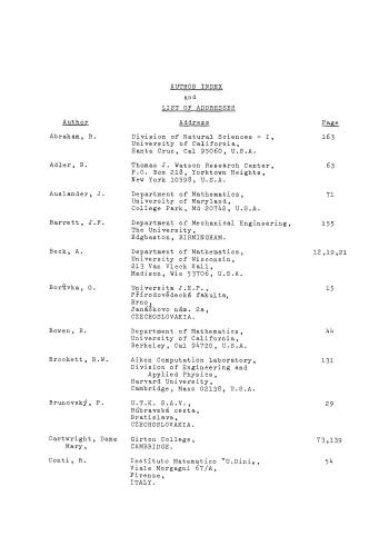 Proceedings of the Symposium on Differential Equations and Dynamical Systems