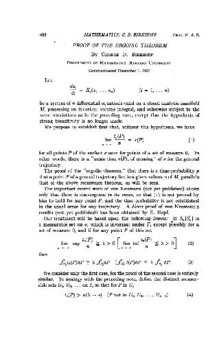 Proof of the Ergodic Theorem