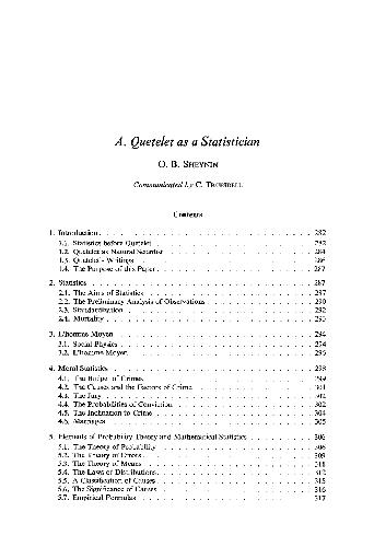 Quetelet as a Statistician