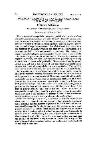 Recurrent Geodesics on Any Closed Orientable Surface of Genus One