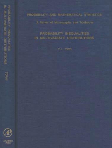 Probability Inequalities in Multivariate Distributions