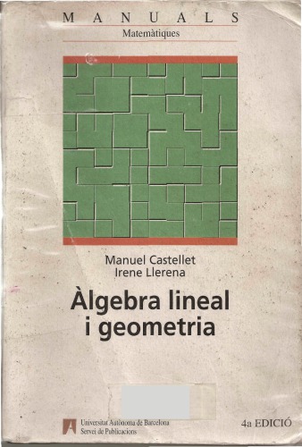 Àlgebra lineal i geometria