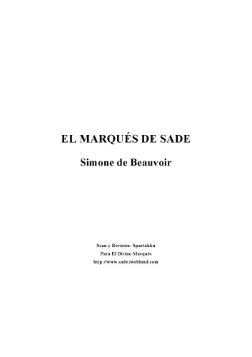 El marques de Sade