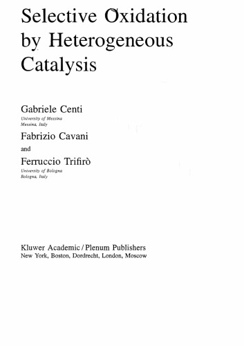 Selective Oxidation by Heterogeneous Catalysis