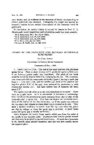 Sparks of the Induction Coil between Mucronate Electrodes