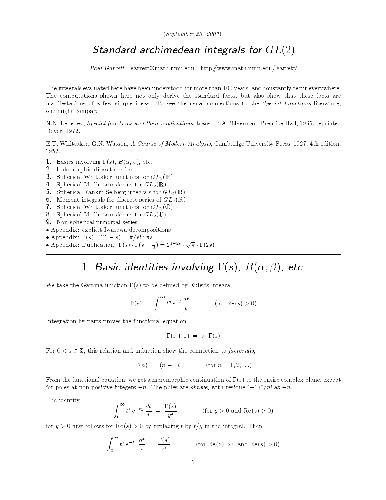 Standard archimedean integrals for GL(2)