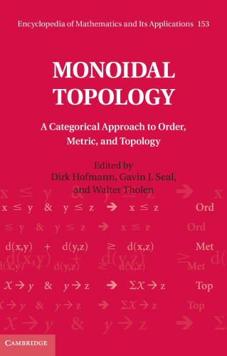 Monoidal Topology: A Categorical Approach to Order, Metric, and Topology