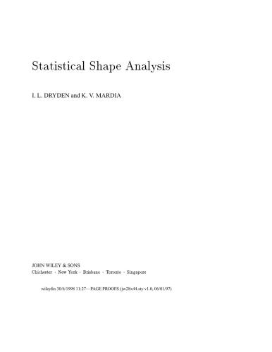 Statistical Shape Analysis