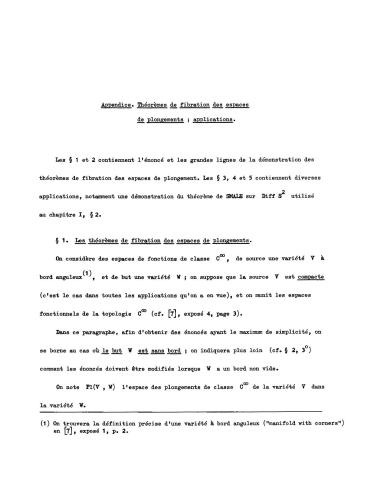 Sur les diff6omorphismes de la sphere de dimension trois (Г 4=O)