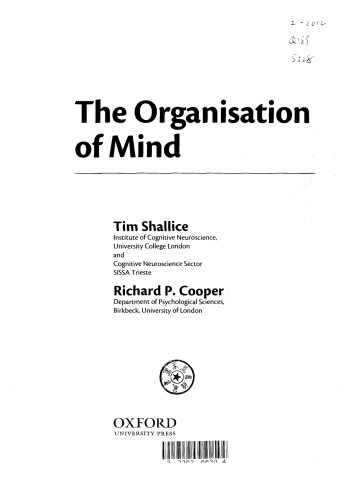 The Organisation of Mind