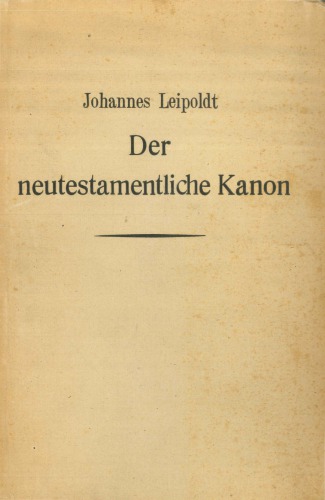 Geschichte des neutestamentlichen Kanons