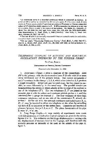 Telephonic Coupling of Acoustic and Electrical Osciliations Evidenced by the Pinhole Probe