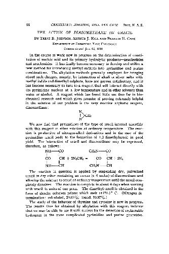 The Action of Diazomethane on Uracil