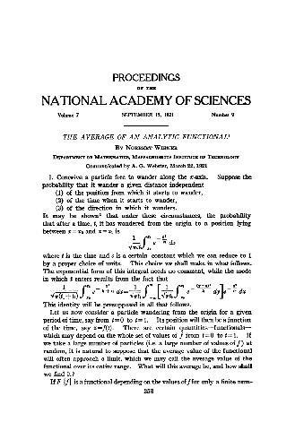 The Average of an Analytic Functional