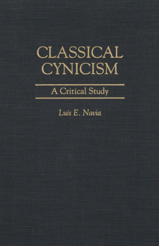 Classical Cynicism: A Critical Study