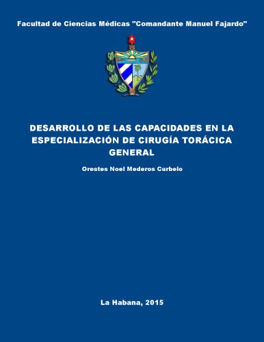 Desarrollo de las capacidades en la especialización de cirugía torácica general