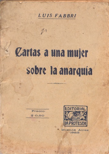 Cartas a una mujer sobre la anarquia