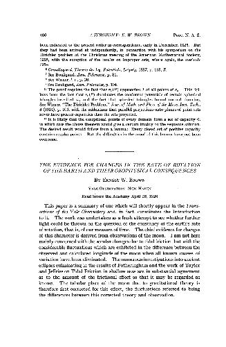 The Evidence for Changes in the Rate of Rotation of the Earth and Their Geophysical Consequences